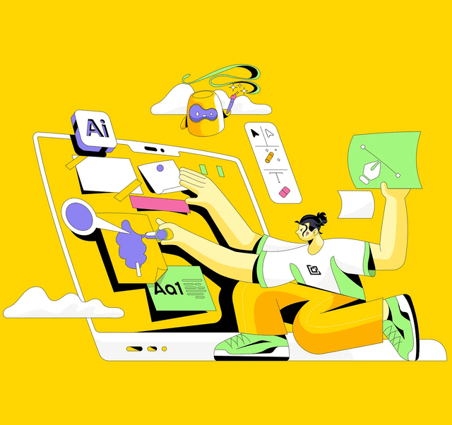 Designing service illustration